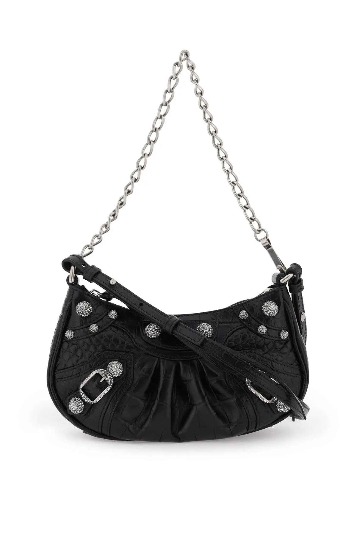 Balenciaga mini bag le cagole with strass studs