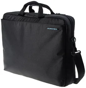 BlueDiamond Outlier Laptop Briefcase Shoulder Straps and Leather Handles for Comfort-Black