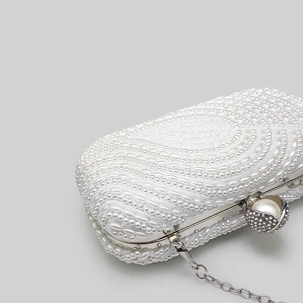 Bridal Wedding Trendy Pearl Senior Clutch Bag
