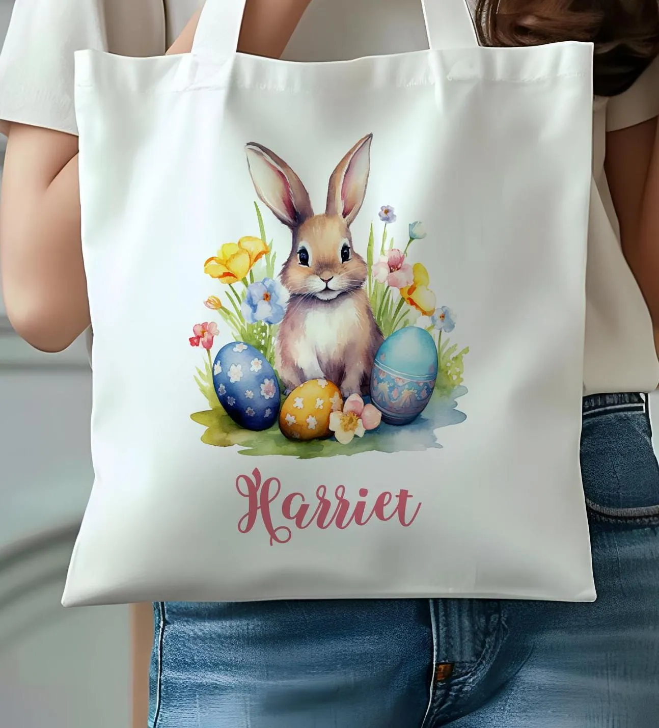 Bunny Easter Tote Bag