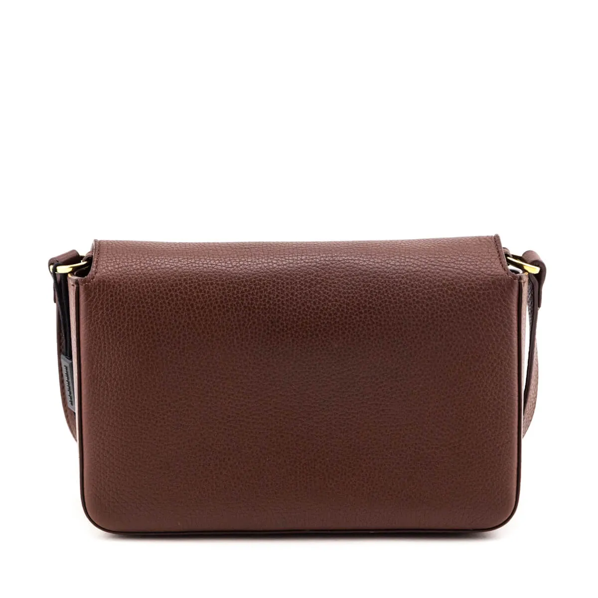 Burberry Tan Grainy Leather & Vintage Check Hampshire Crossbody Bag