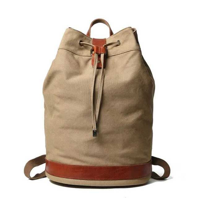 Canvas Outdoor Drum Shoulder Travel Bag