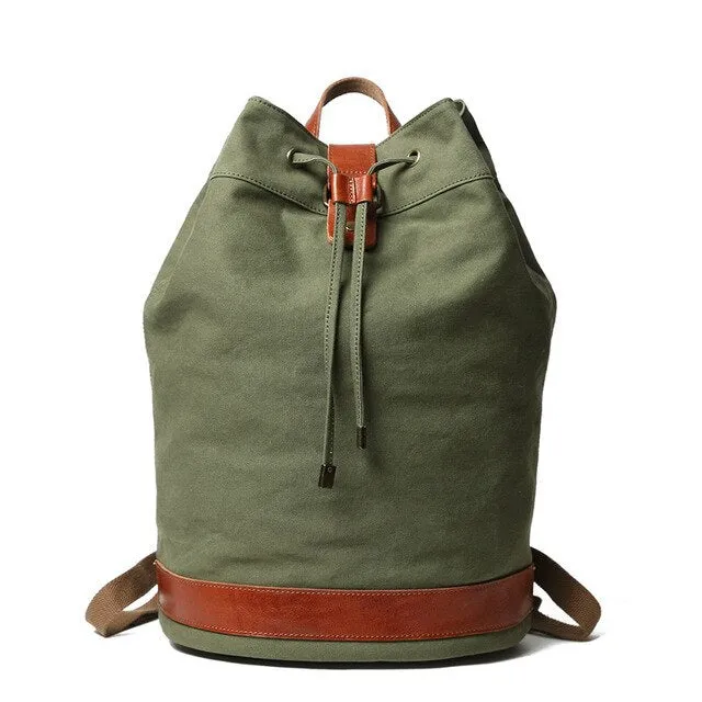 Canvas Outdoor Drum Shoulder Travel Bag