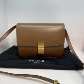 Celine Box Classic Brown Smooth Calfskin Crossbody Bag