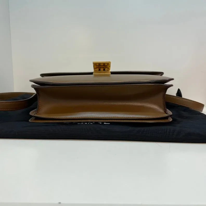Celine Box Classic Brown Smooth Calfskin Crossbody Bag