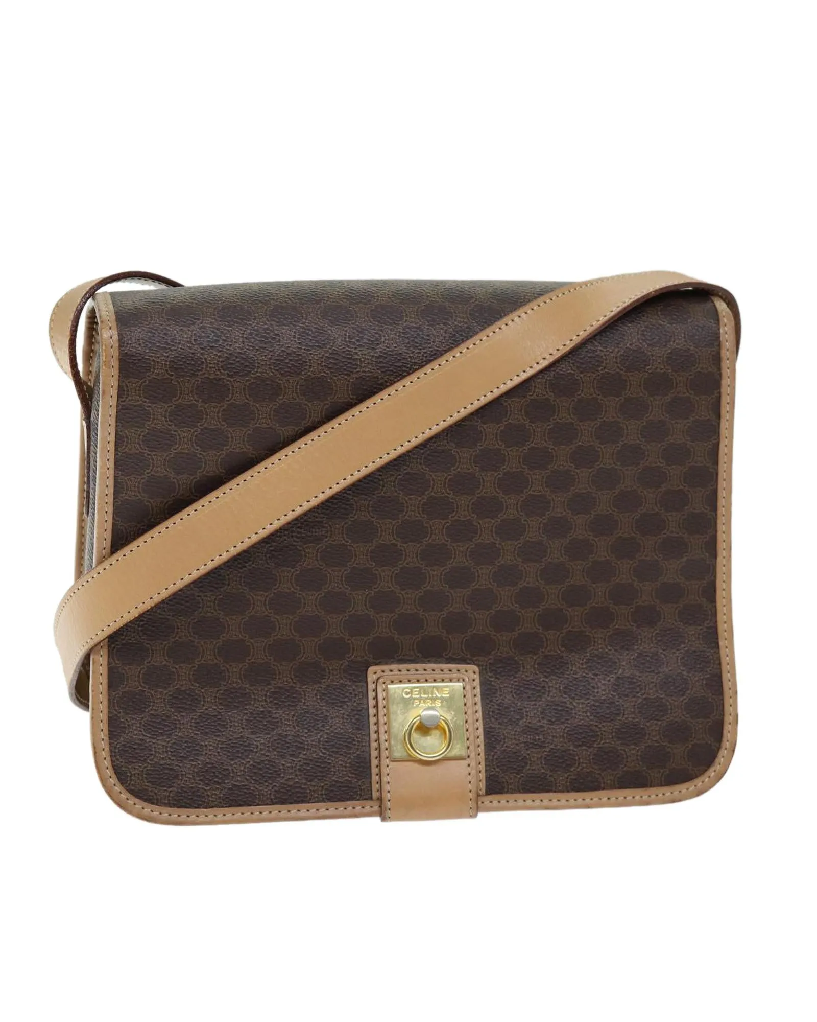 CELINE Cabas Shoulder Bag in Brown