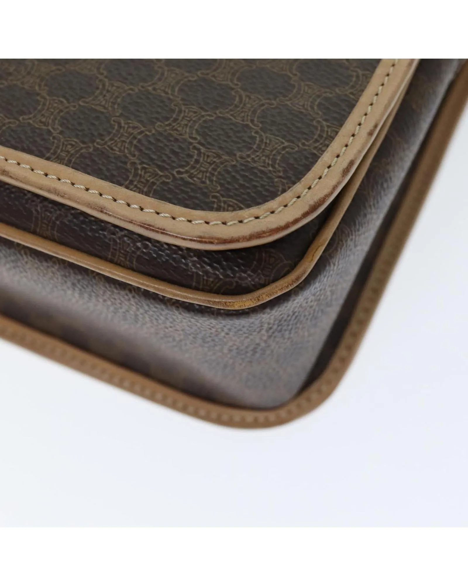 CELINE Cabas Shoulder Bag in Brown