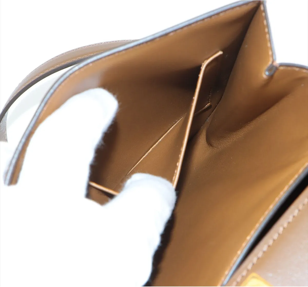Celine Classic Box Leather Shoulder Bag Brown