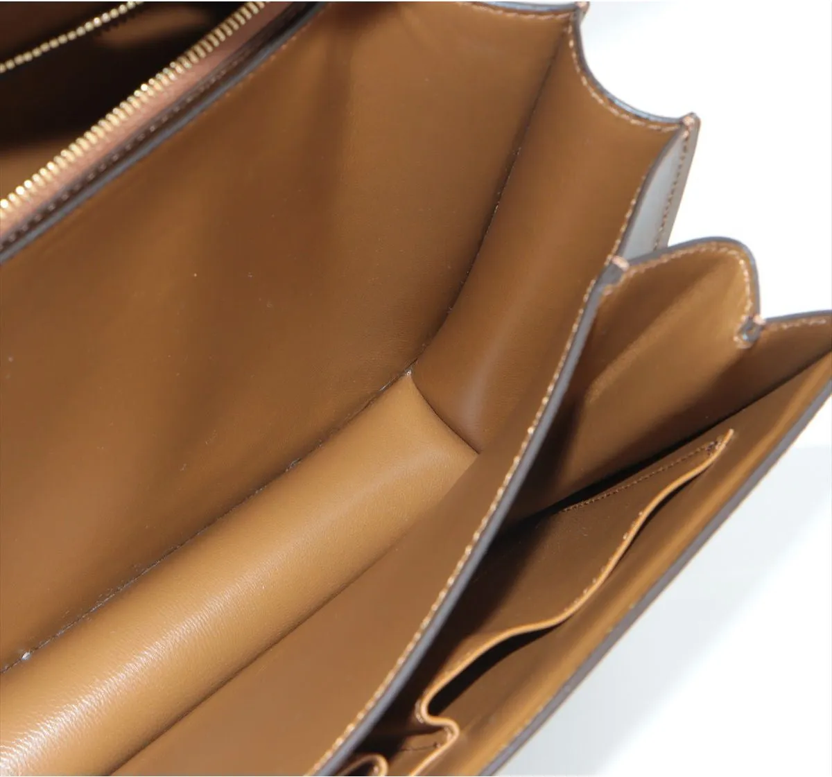 Celine Classic Box Leather Shoulder Bag Brown
