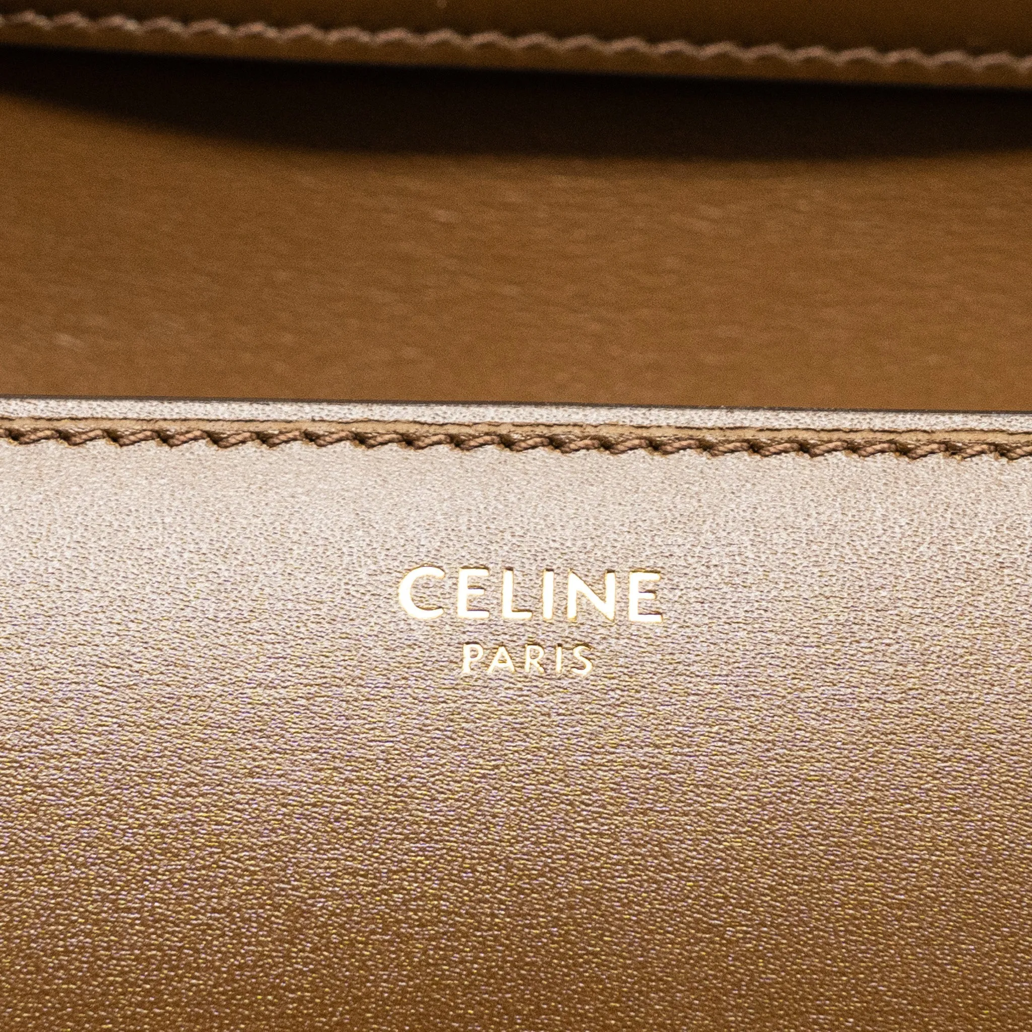 Celine Mini Classic Bag Box Calfskin Camel