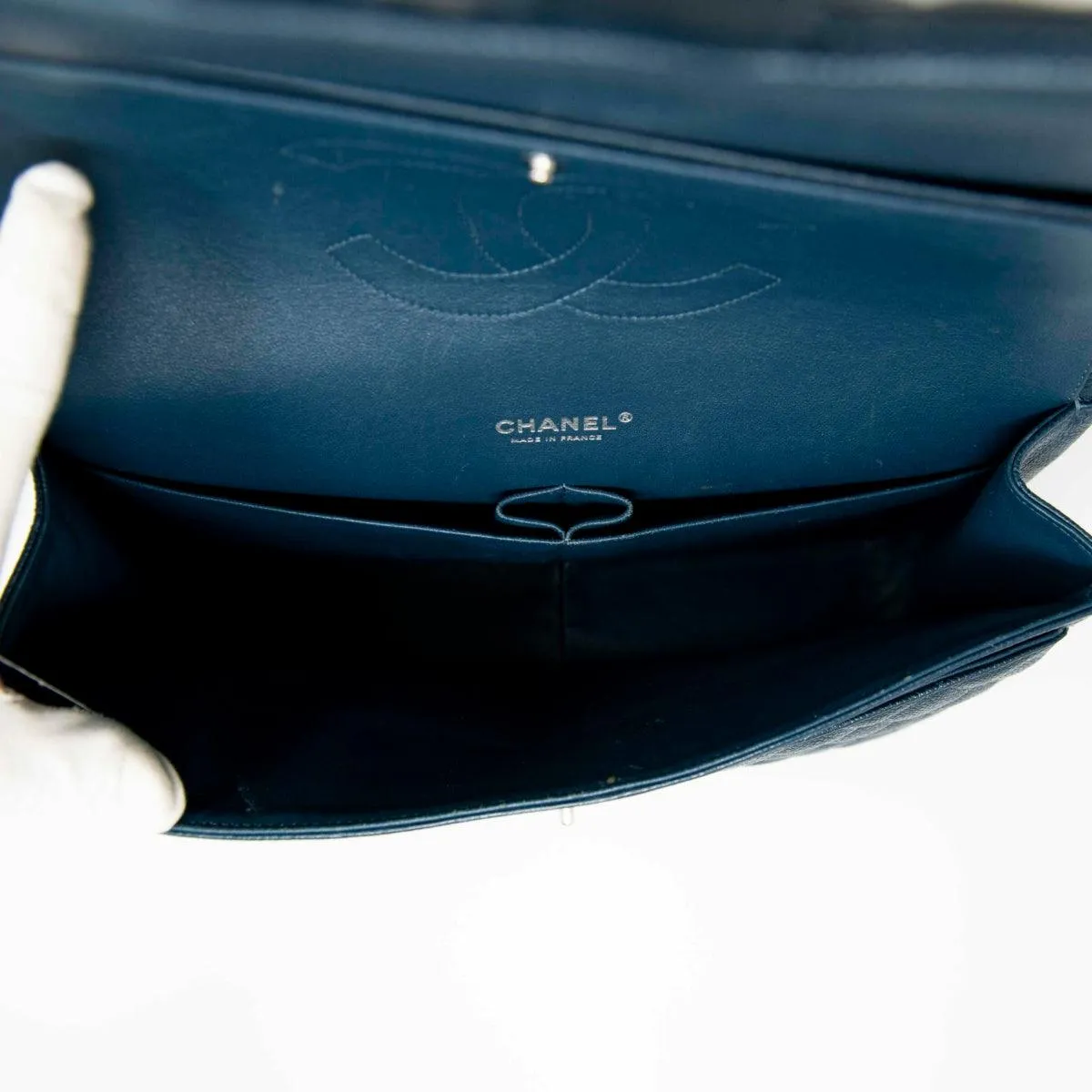 Chanel Blue Maxi Classic Flap
