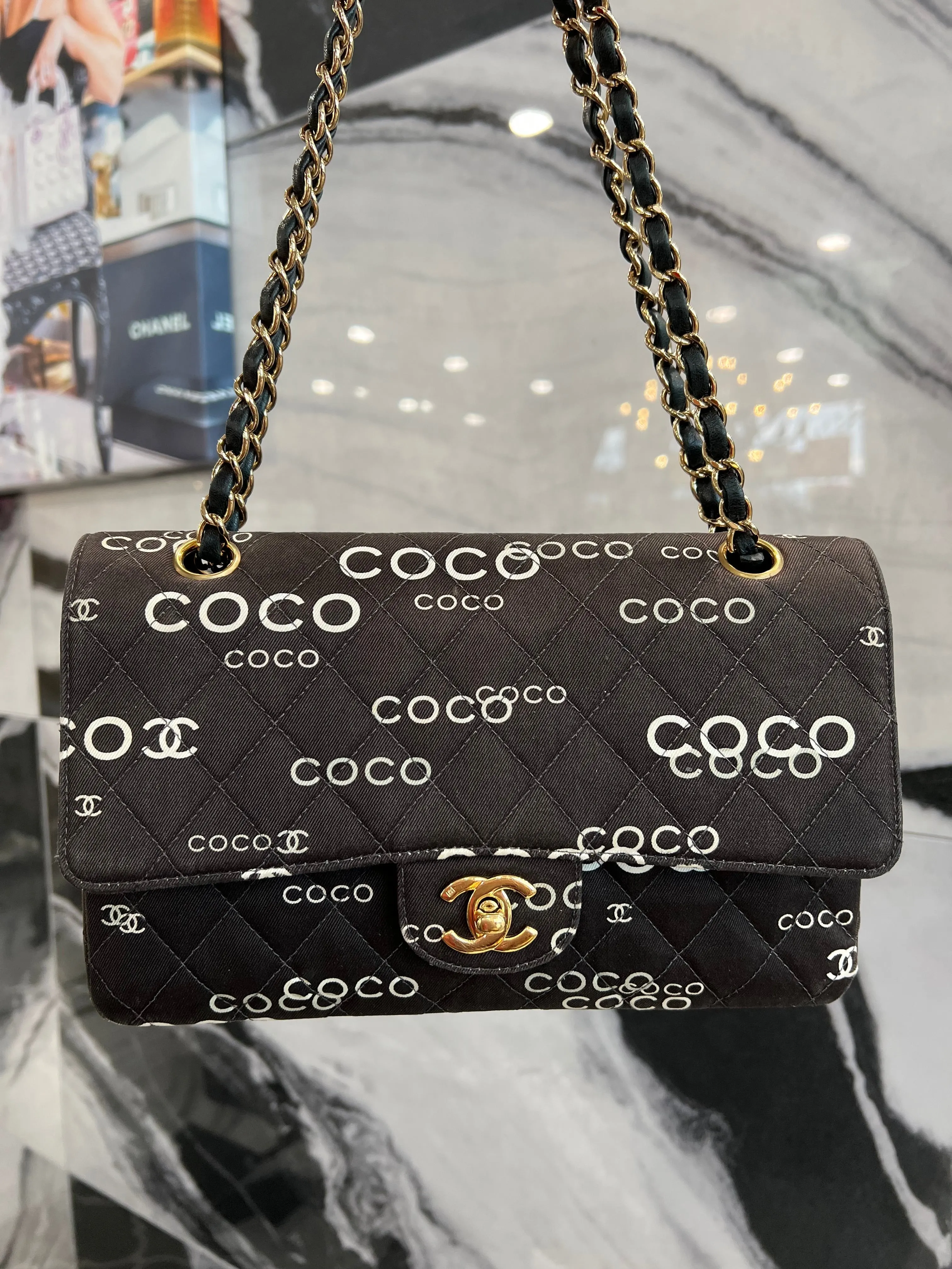 Chanel Classic COCO Print Double Flap Bag