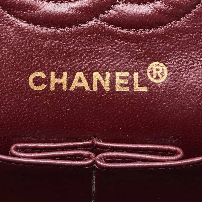 Chanel Vintage Classic Double Flap Shoulder Bag Small Black