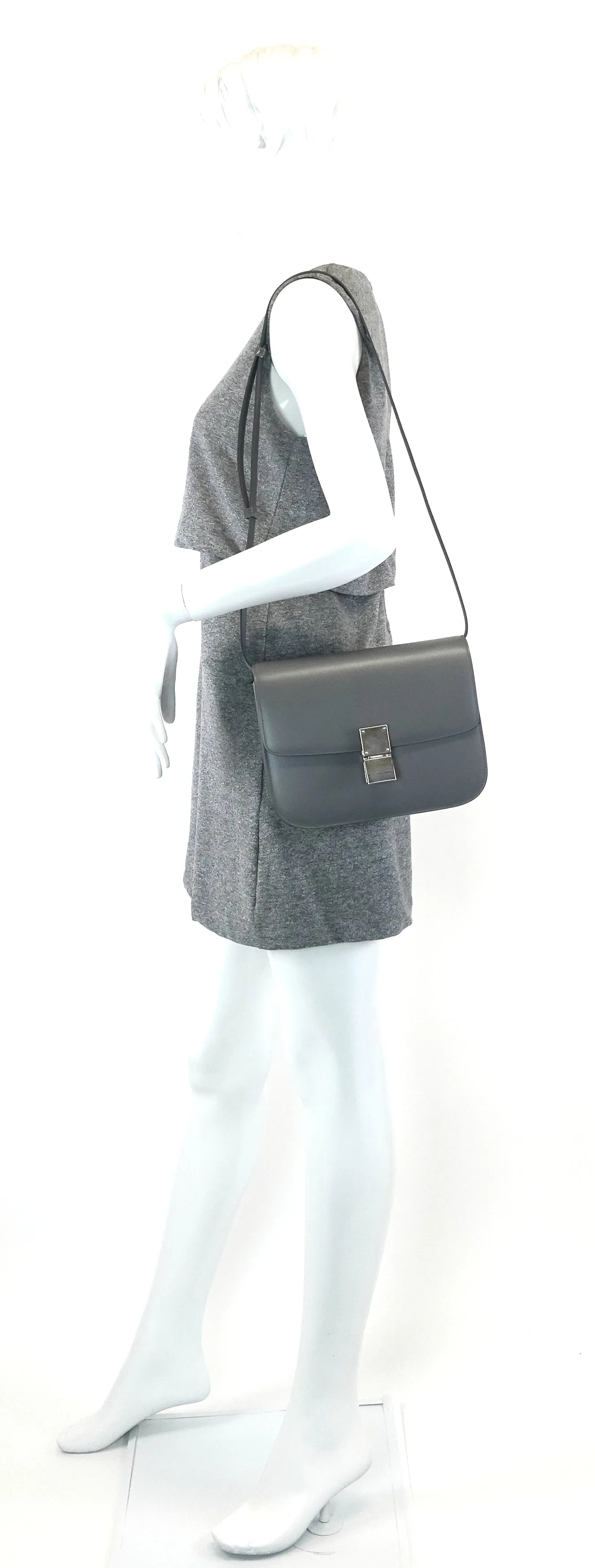 Classic Box Flap Medium Calf Leather Bag