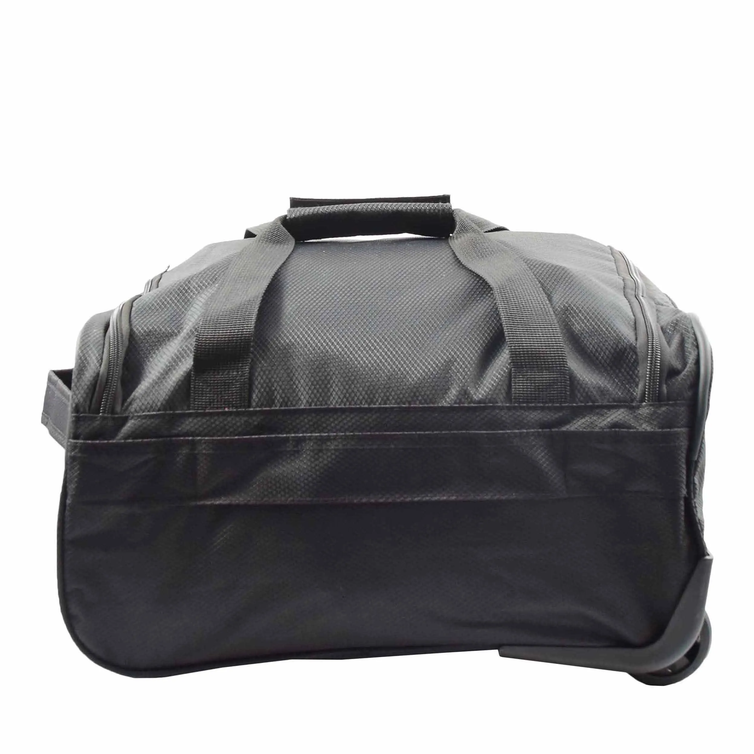 DR638 Weekend Travel Mid Size Bag Wheeled Holdall Duffle Black