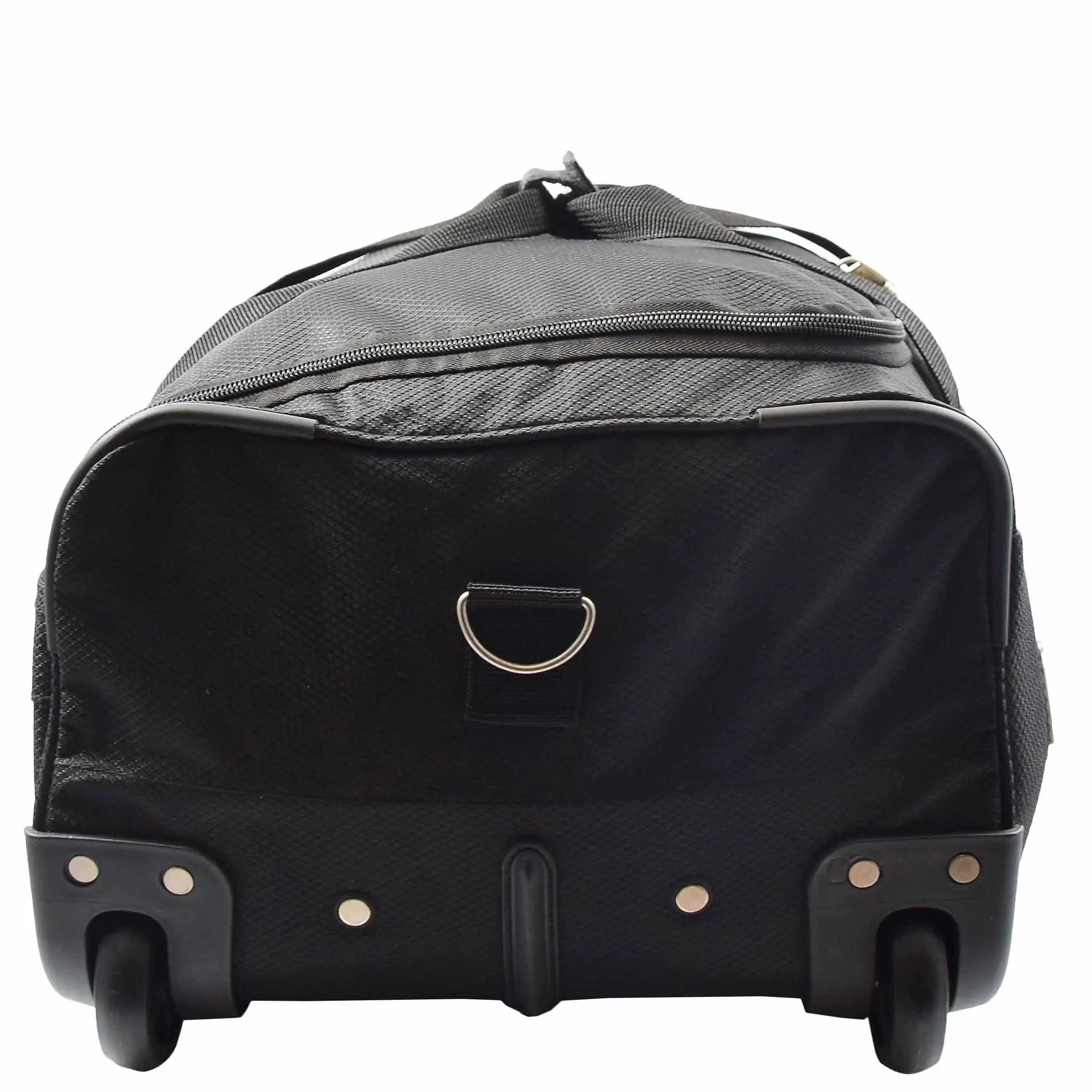 DR638 Weekend Travel Mid Size Bag Wheeled Holdall Duffle Black