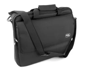 DURAGADGET Black Laptop Briefcase with Extra Storage for Toshiba Satellite C660, L755, P750 &