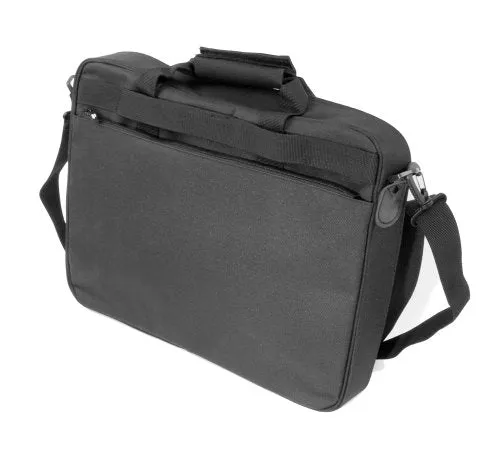 DURAGADGET Black Laptop Briefcase with Extra Storage for Toshiba Satellite C660, L755, P750 &