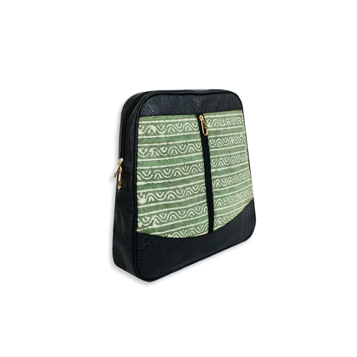 Forest Road Block-printed Backpack