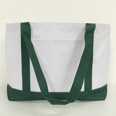 Grocery Shopping Tote Bag With Large Outside Pocket