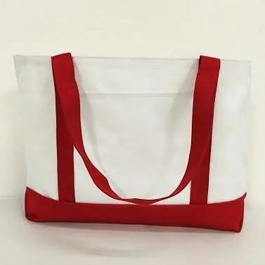 Grocery Shopping Tote Bag With Large Outside Pocket
