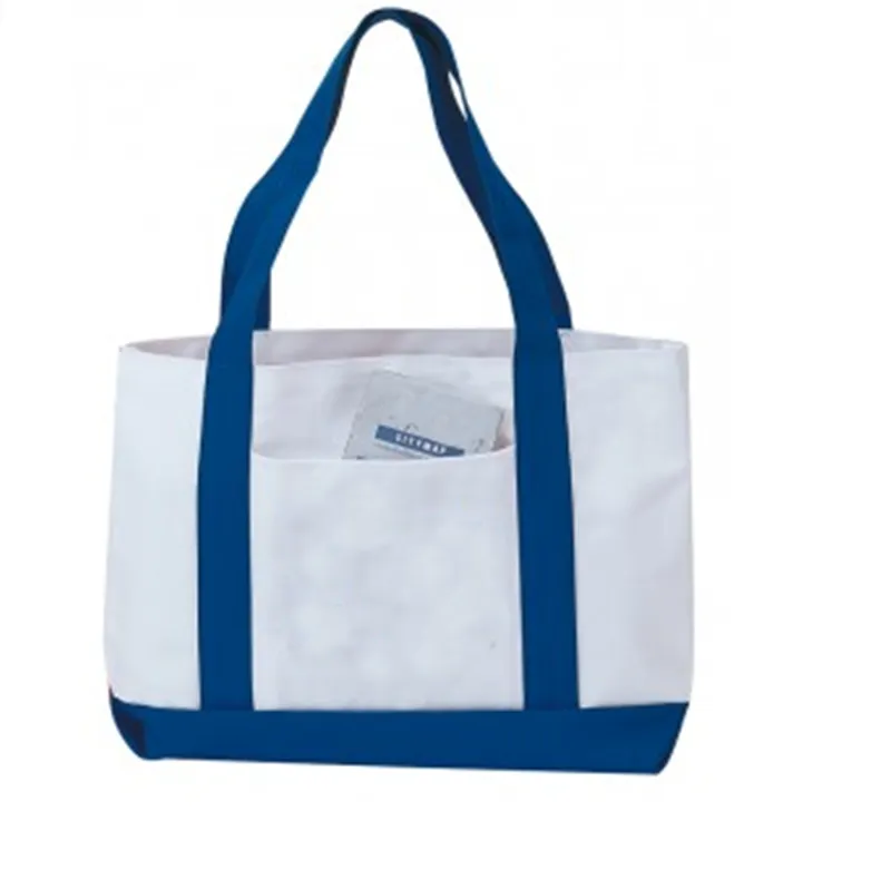 Grocery Shopping Tote Bag With Large Outside Pocket