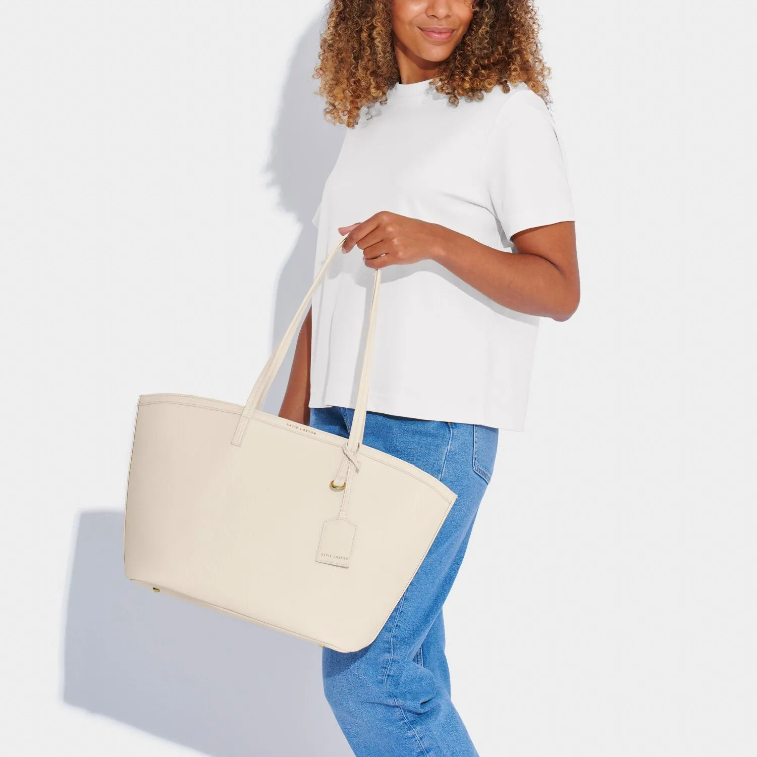 Katie Loxton Travel Tote Bag Off White