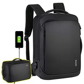 Laptop Backpack Casual Daypacks 15.6" Briefcase Convertible Water Resistant Business Travel Rucksack with USB Charging Port Large College School Bookbag Computer Laptop Bag Work Backpack for Teens Men