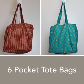 Large Tote Bag with Pockets