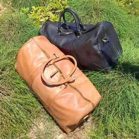 LEATHER WEEKEND CABIN BAG