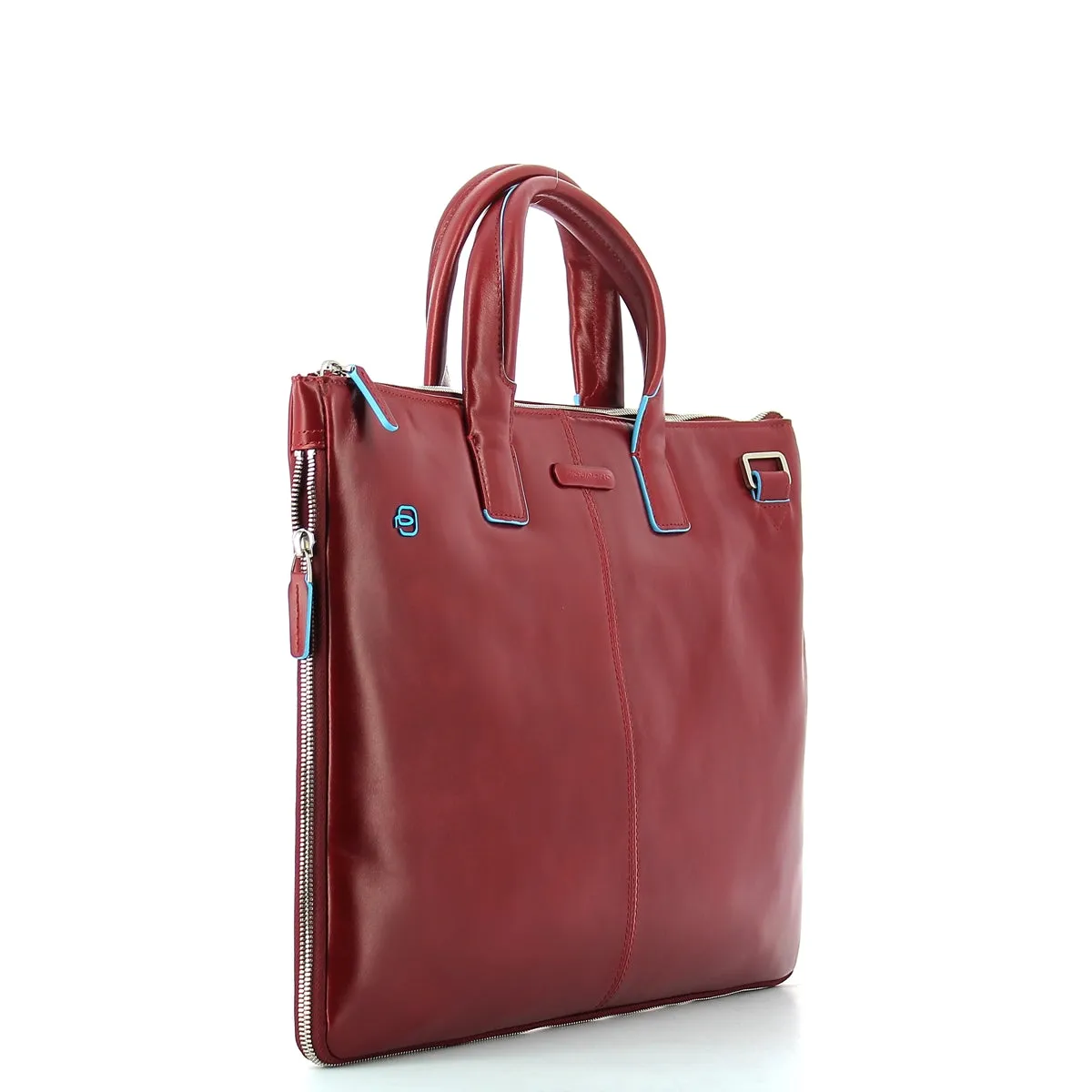 Piquadro - Exp. Slim Briefcase Blue Square 15.6 - CA4021B2 - ROSSO