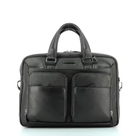 Piquadro - Leather computer Briefcase Modus 14.0 - CA2849MO - NERO