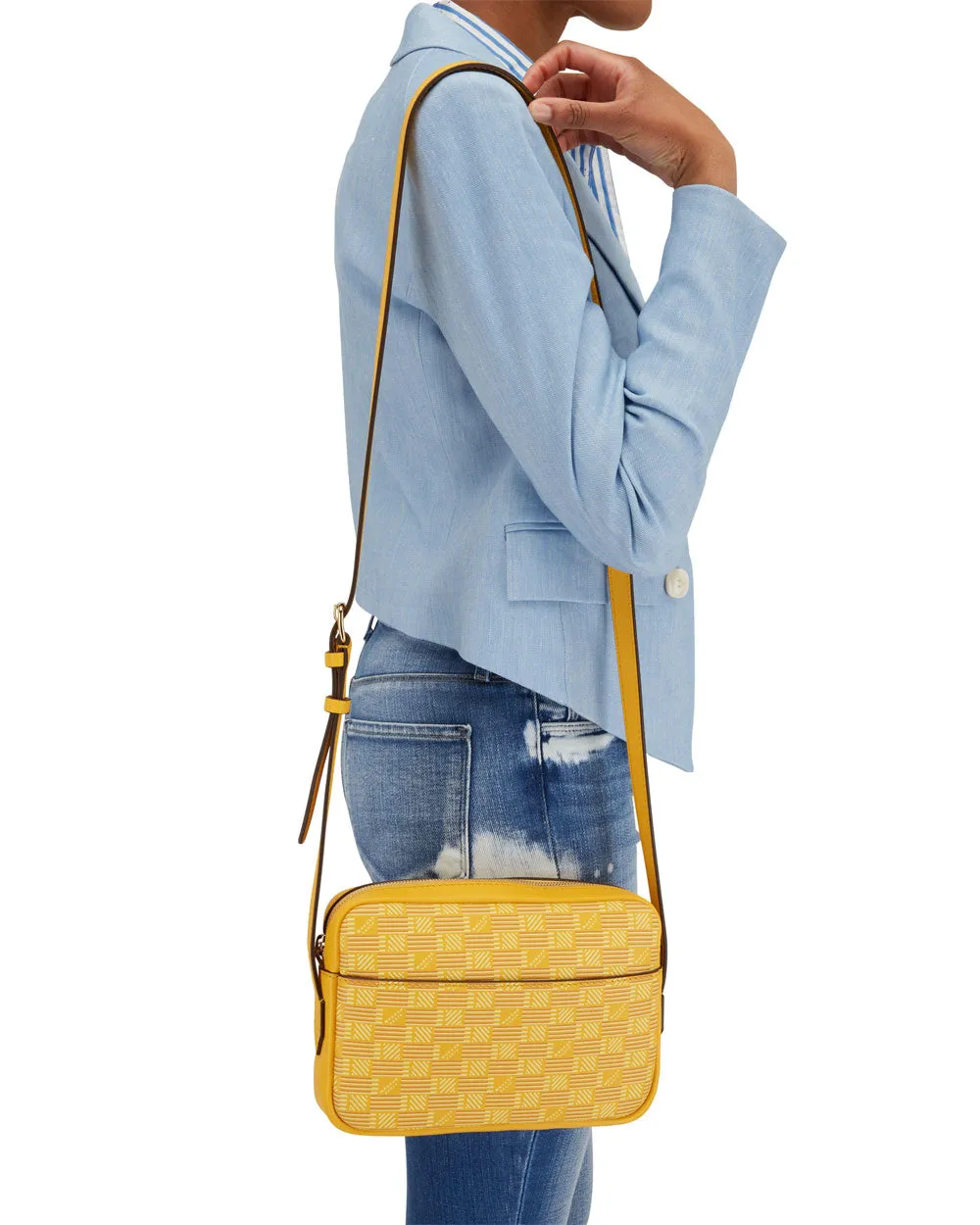 Savoie Camera Case Crossbody in Yellow